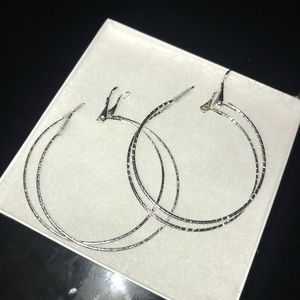 2 pairs of new hoop earrings. Sparkly and cute!